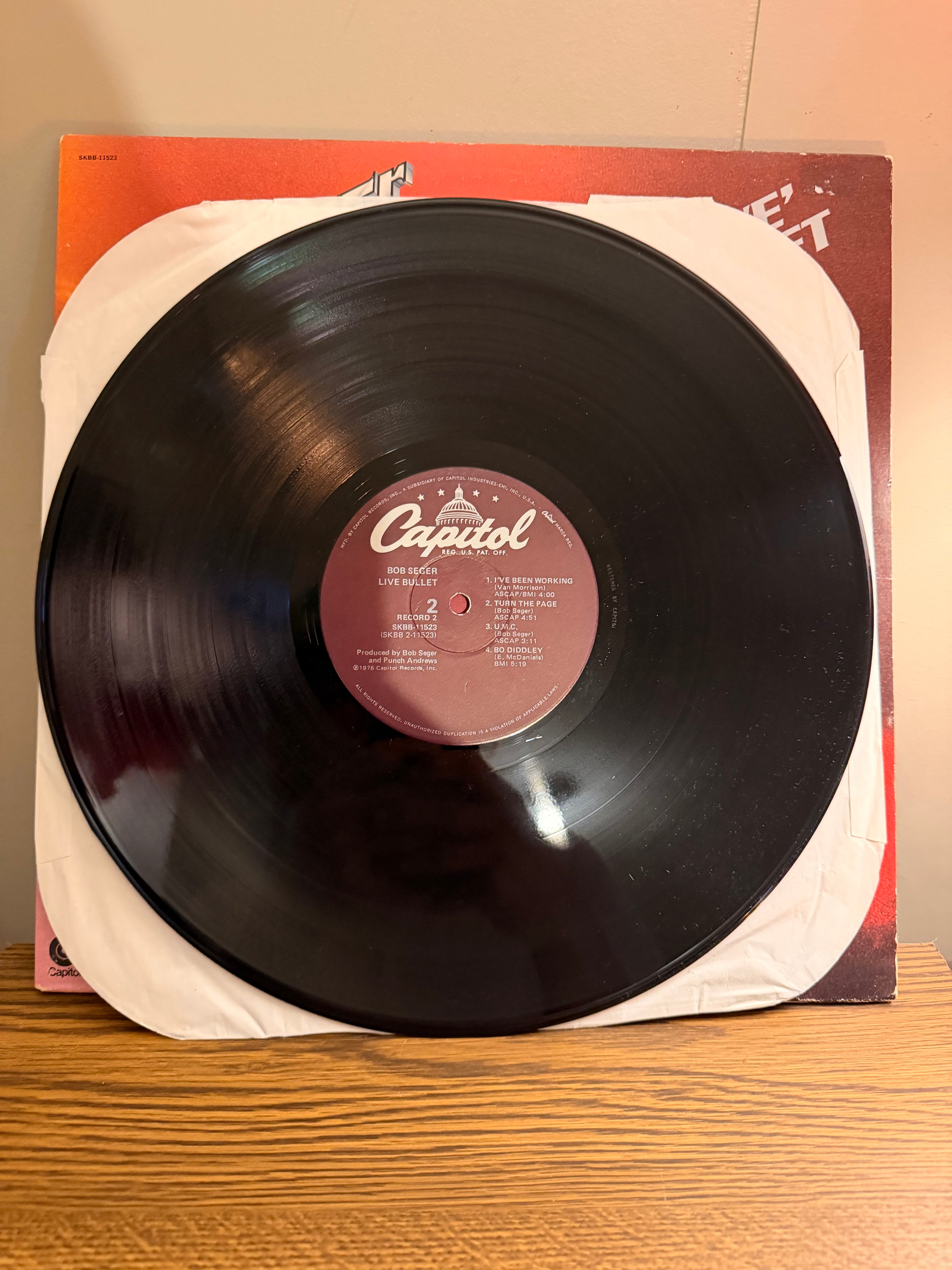 Bob Seger “Live Bullet” DOUBLE LP