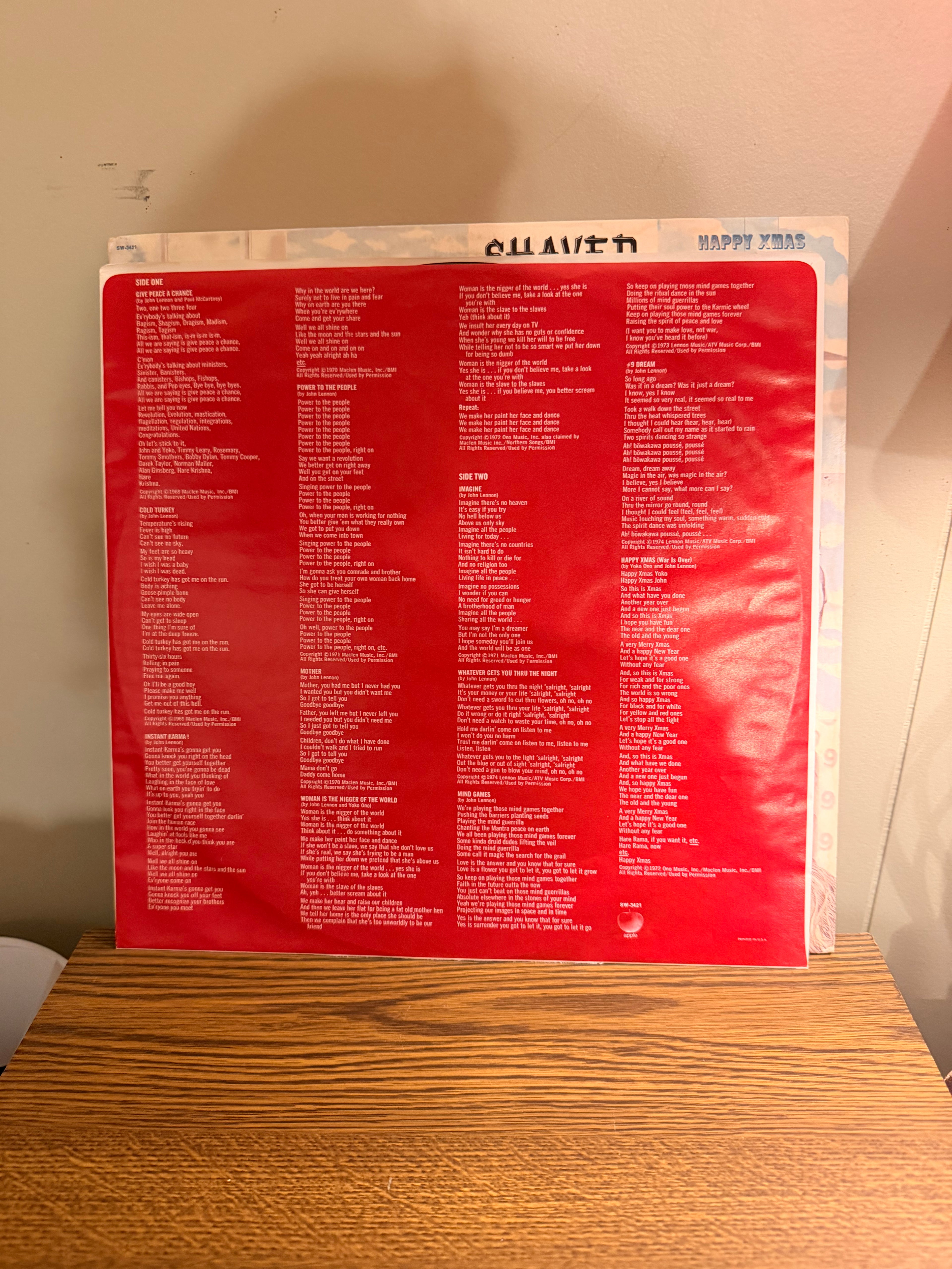 John Lennon “Shaved Fish”