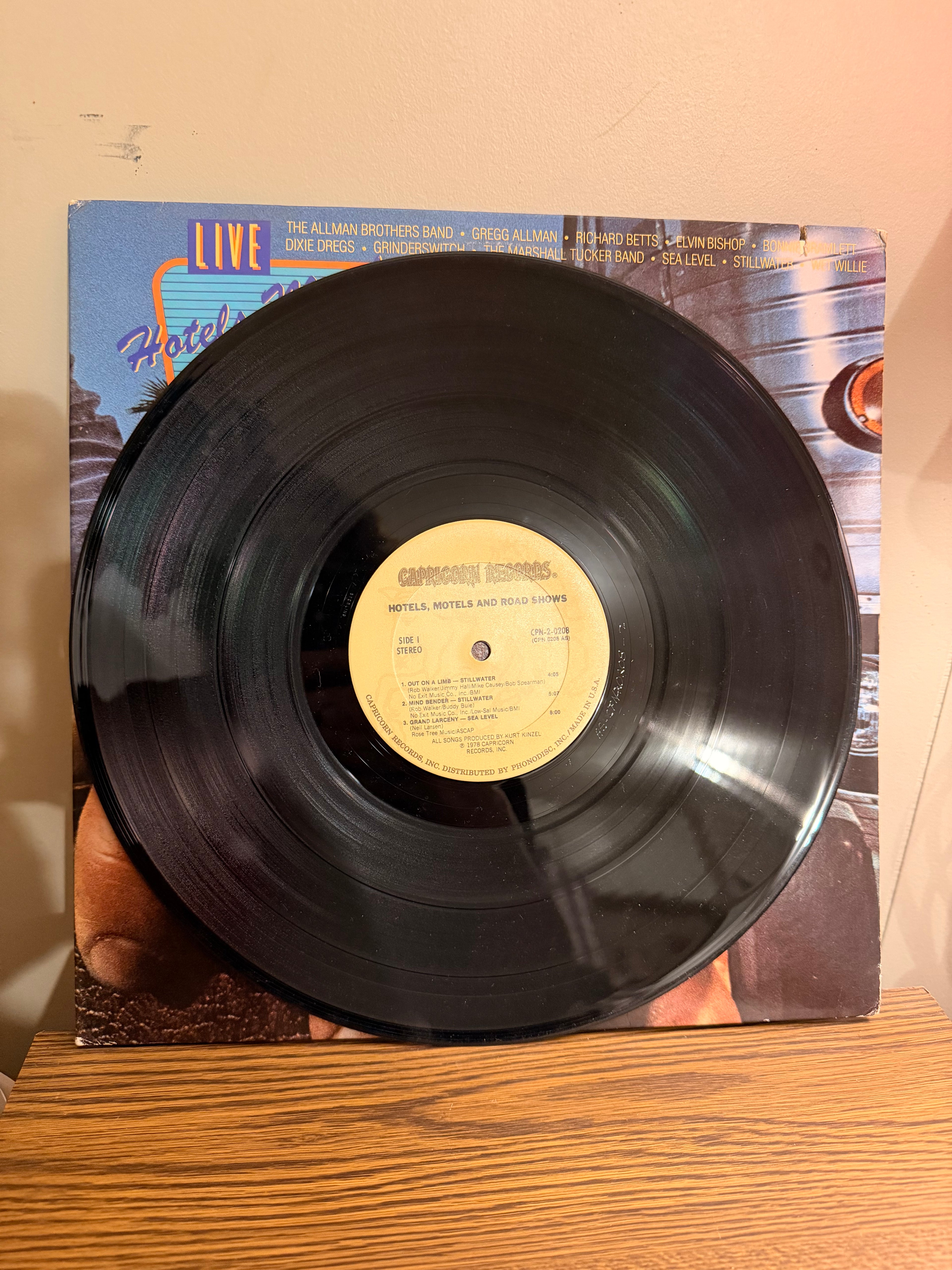 Hotels Motels and Road Shows “Live” Double LP