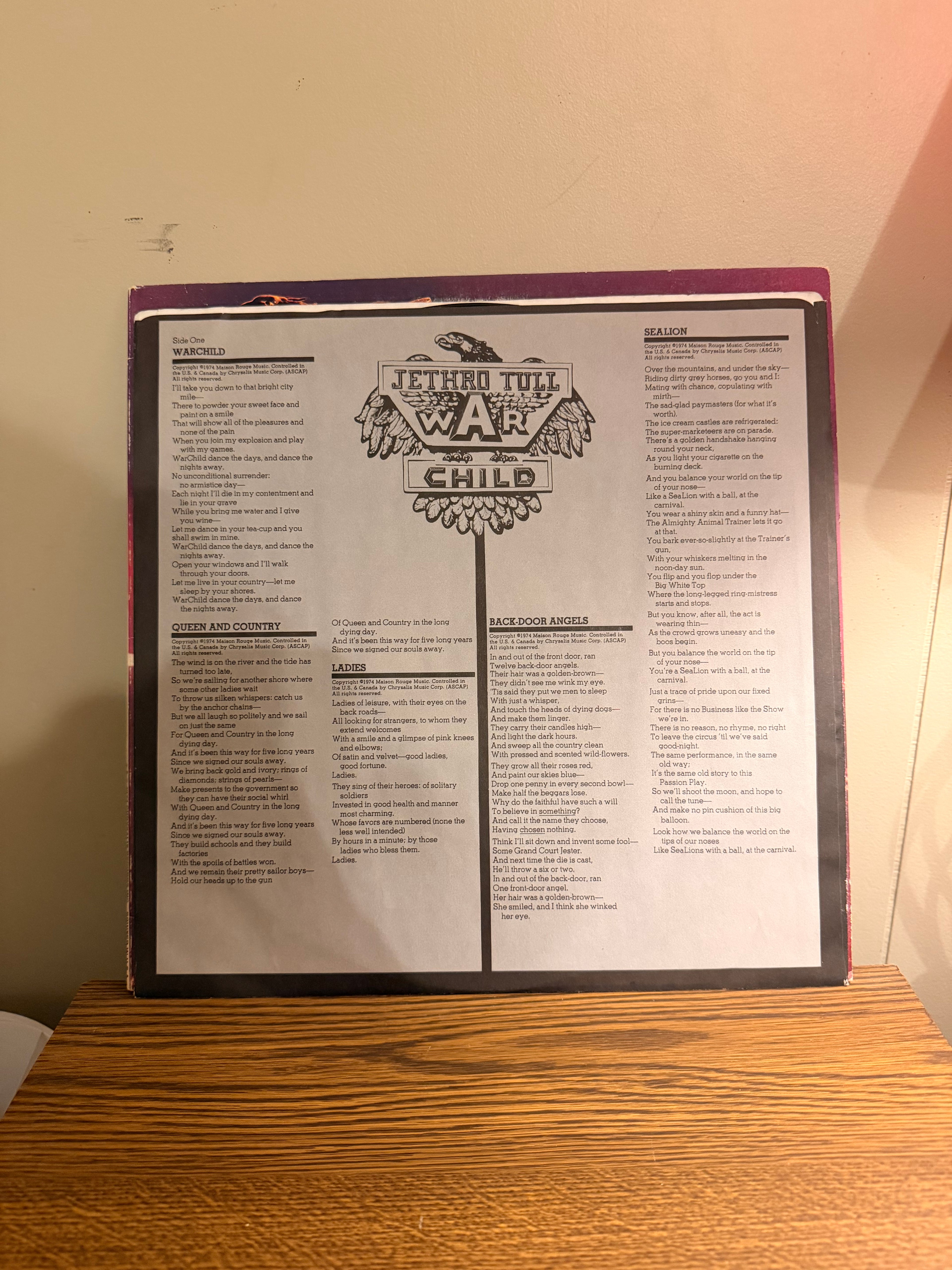 Jethro Tull “War Child”