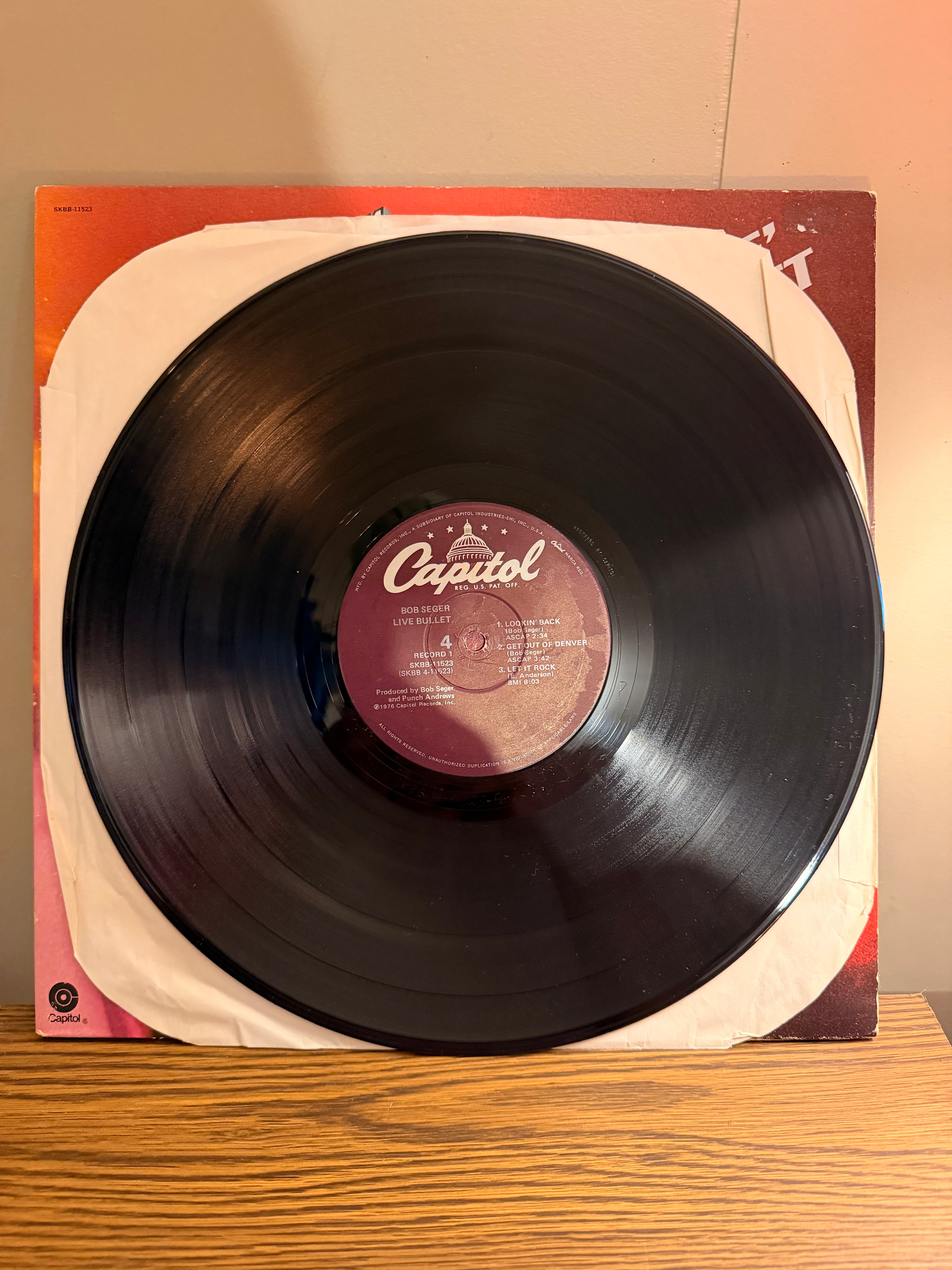 Bob Seger “Live Bullet” DOUBLE LP