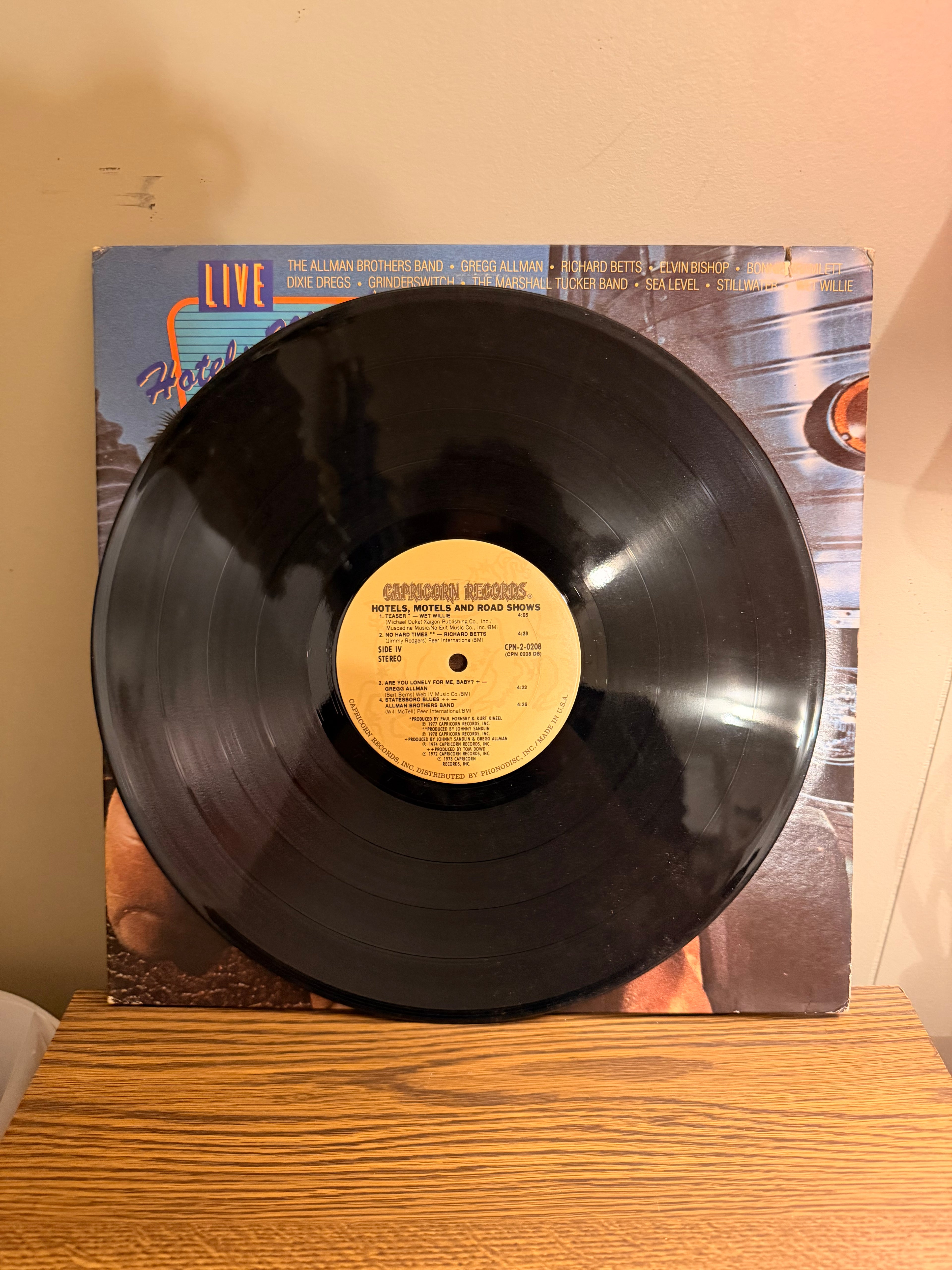 Hotels Motels and Road Shows “Live” Double LP