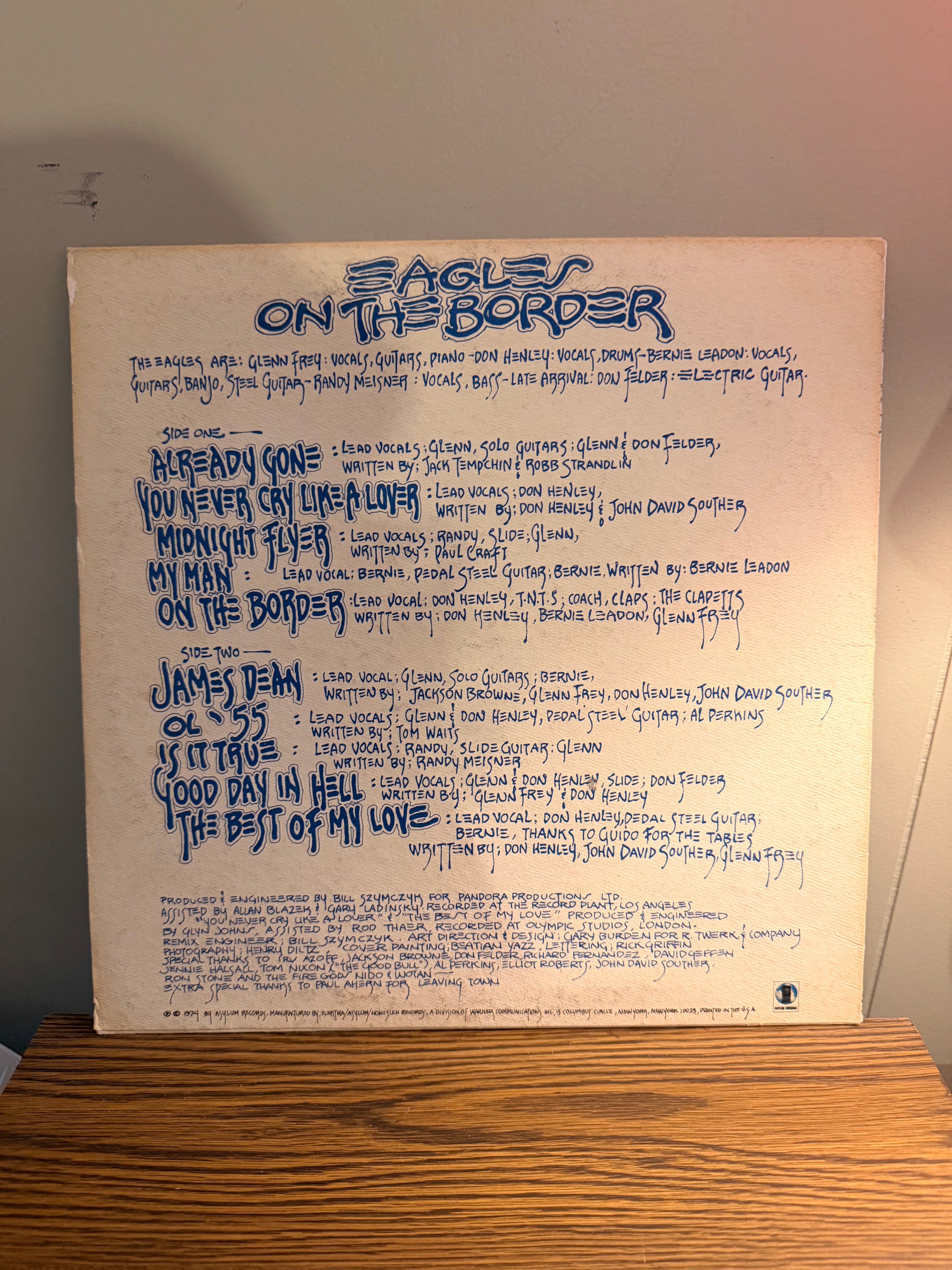 Eagles “On The Border”